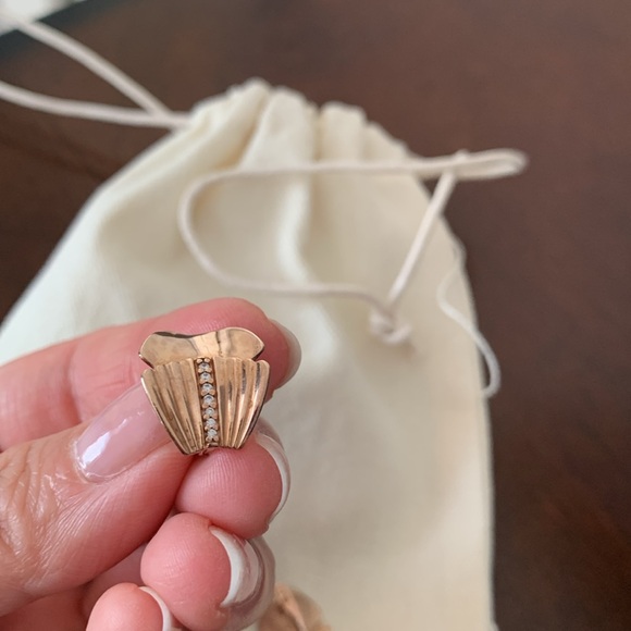 Elegant Gold-Plated Sterling Silver Earrings - Quality & Style Sale - Picture 4 of 4